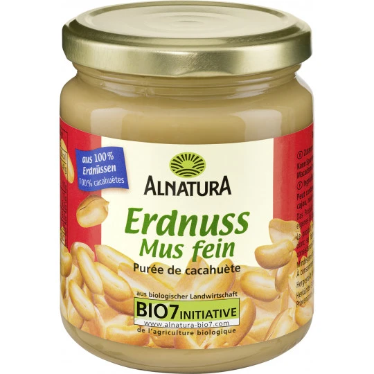 Alnatura Bio Erdnussmus Fein 250G 3 Alnatura Bio Erdnussmus Fein 250G