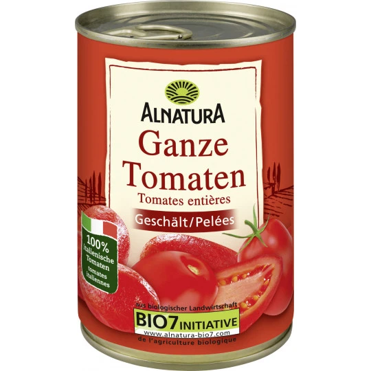 Alnatura Bio Ganze Tomaten Geschält 400G 3 Alnatura Bio Ganze Tomaten Geschält 400G