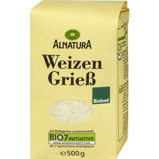 Alnatura Bio Weizen Grieß 500G 3 Alnatura Bio Weizen Grieß 500G