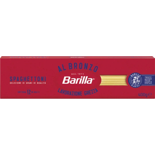 Barilla Spaghettoni Al Bronzo 400G 3 Barilla Spaghettoni Al Bronzo 400G