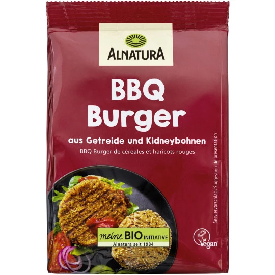 Kaffee-Tee-Laden -FeinSchmeck Verkaufs-Shop bio alnatura bbq burger 180g