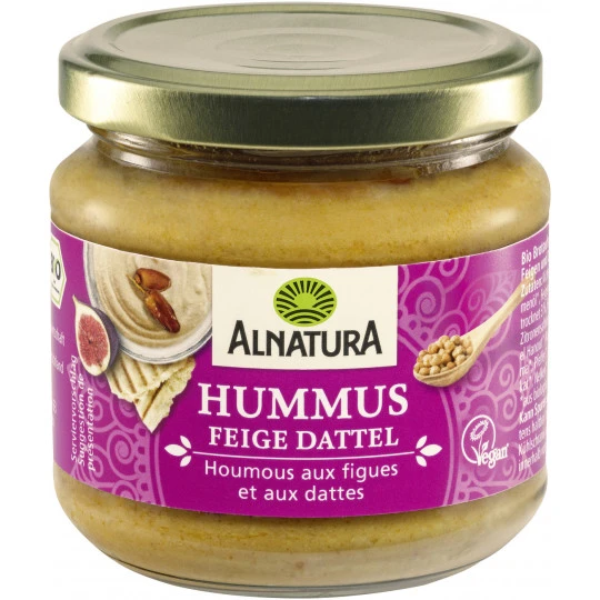 Alnatura Bio Hummus Feige-Dattel 180G 3 Alnatura Bio Hummus Feige-Dattel 180G