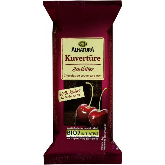 Alnatura Bio Kuvertüre Zartbitter 150G 3 Alnatura Bio Kuvertüre Zartbitter 150G