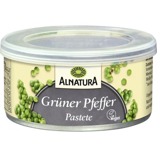 Alnatura Bio Pastete Grüner Pfeffer 125G 3 Alnatura Bio Pastete Grüner Pfeffer 125G