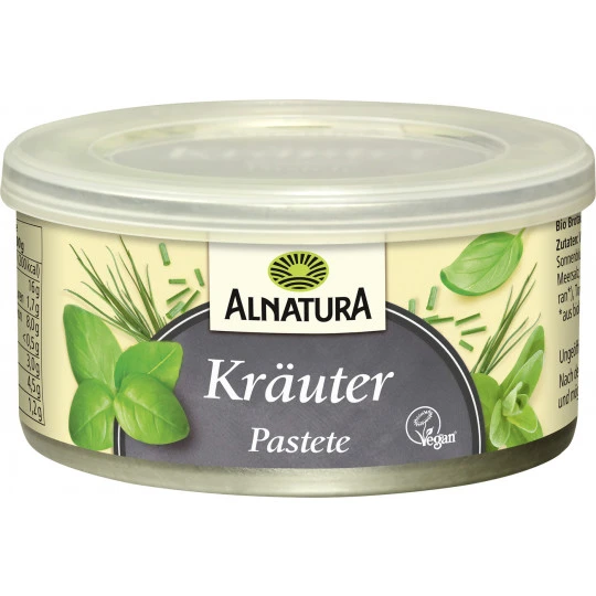 Alnatura Bio Pastete Kräuter 125G 3 Alnatura Bio Pastete Kräuter 125G
