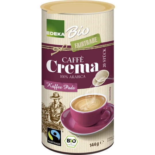 EDEKA Bio Kaffeepads Fairtrade 20ST 144G 3 EDEKA Bio Kaffeepads Fairtrade 20ST 144G