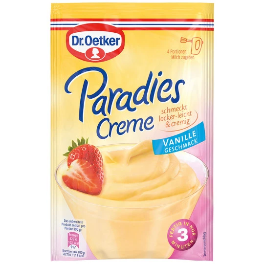 Dr. Oetker Paradies Creme Vanille 60G 3 Dr. Oetker Paradies Creme Vanille 60G