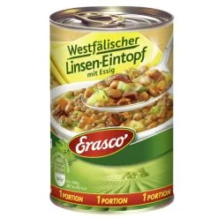 Erasco 1 Portion Westfälischer Linsen-Eintopf Mit Essig 400G