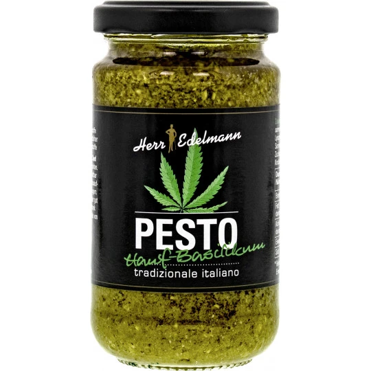 Herr Edelmann Pesto Hanf-Basilikum 190G 3 Herr Edelmann Pesto Hanf-Basilikum 190G