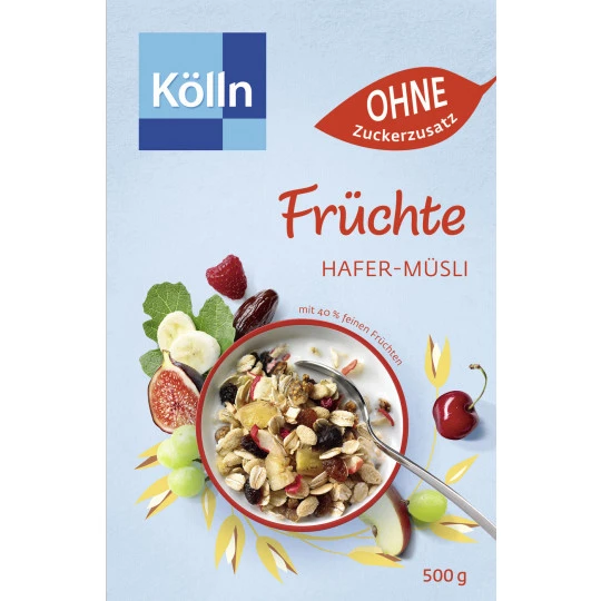 Kölln Müsli Früchte Ohne Zuckerzusatz 500G 3 Kölln Müsli Früchte Ohne Zuckerzusatz 500G