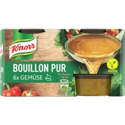 Knorr Bouillon Pur Gemüse 6ST 168G