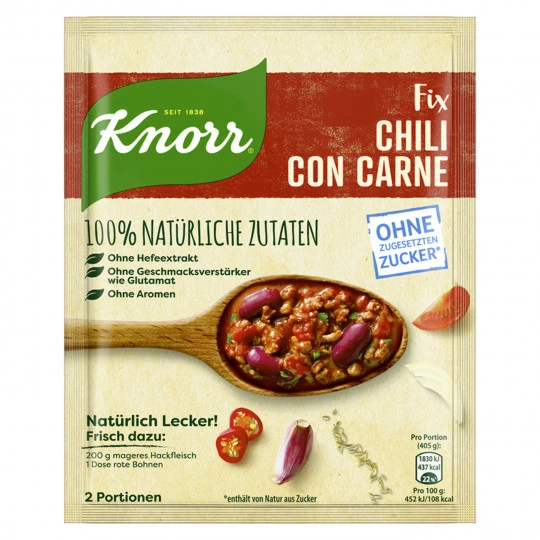 Knorr Natürlich Lecker Chili Con Carne 47G 3 Knorr Natürlich Lecker Chili Con Carne 47G