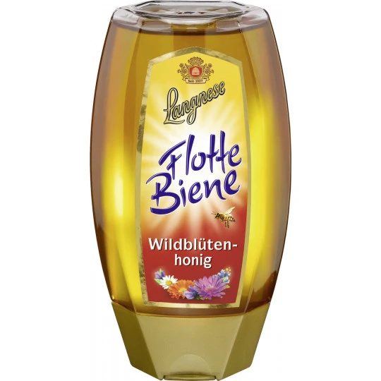 Langnese Flotte Biene Wildblüten Honig 250G 3 Langnese Flotte Biene Wildblüten Honig 250G