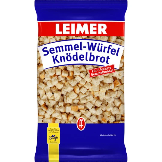 Leimer Semmel-Würfel Knödelbrot 250G 3 Leimer Semmel-Würfel Knödelbrot 250G
