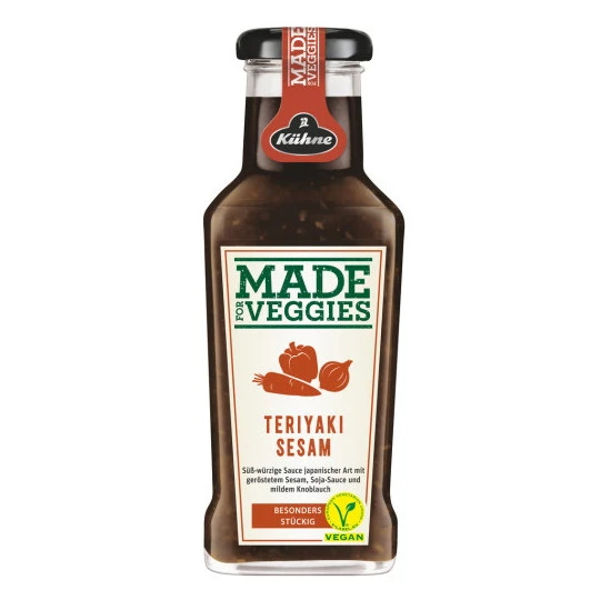 Kühne Made For Veggies Teriyaki Sesam 235ML 3 Kühne Made For Veggies Teriyaki Sesam 235ML
