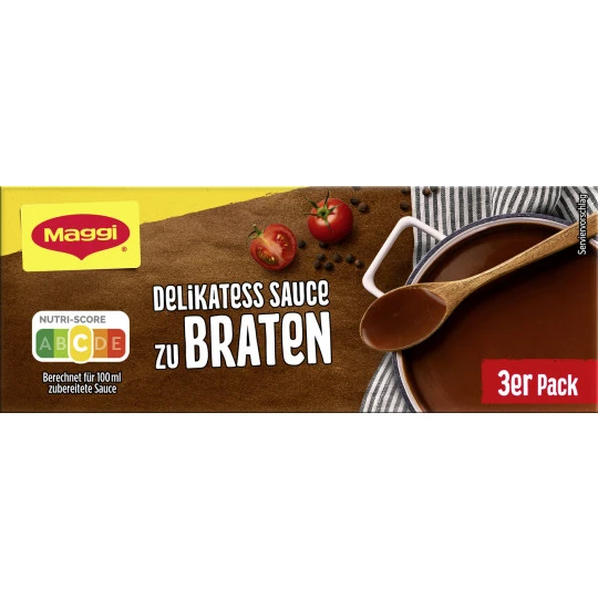 Maggi Delikatess Sauce Zu Braten Ergibt 3x 250ML 3 Maggi Delikatess Sauce Zu Braten Ergibt 3x 250ML