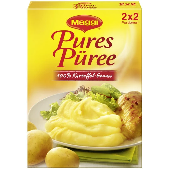 Maggi Pures Püree 100% Kartoffel-Genuss 2x 60G 3 Maggi Pures Püree 100% Kartoffel-Genuss 2x 60G