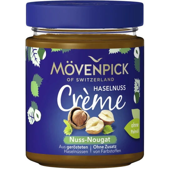 Mövenpick Haselnuss Creme Nuss-Nougat 300G 3 Mövenpick Haselnuss Creme Nuss-Nougat 300G