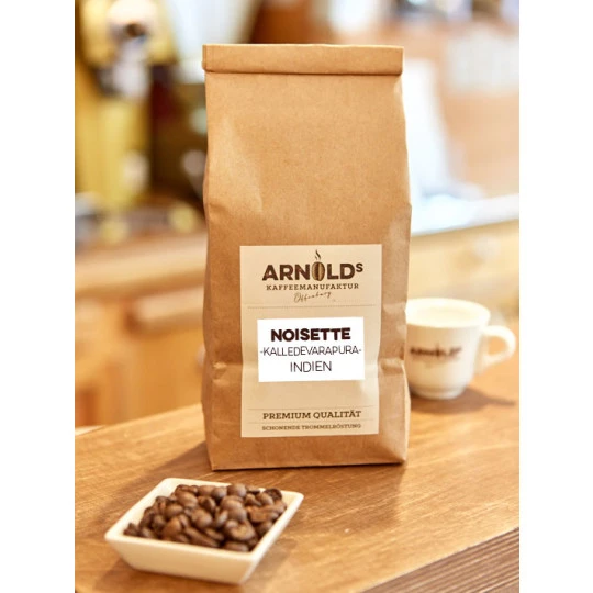 Arnolds Kaffeemanufaktur Noisette Indien Ganze Bonen 500G 3 Arnolds Kaffeemanufaktur Noisette Indien Ganze Bonen 500G