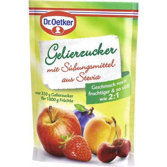 Dr. Oetker Gelierzucker Mit Süßungsmittel Aus Stevia 350G 3 Dr. Oetker Gelierzucker Mit Süßungsmittel Aus Stevia 350G
