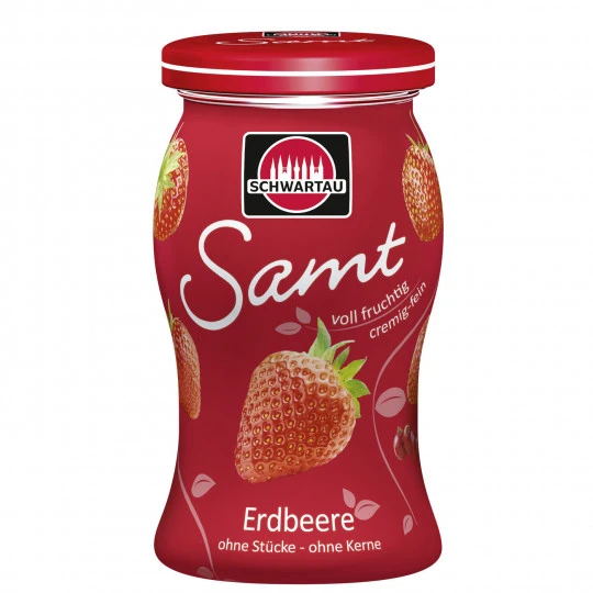 Schwartau Samt Erdbeere 270G 3 Schwartau Samt Erdbeere 270G