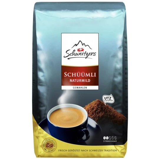 Schweitzers Schüümli Naturmild Gemahlen 500G 3 Schweitzers Schüümli Naturmild Gemahlen 500G