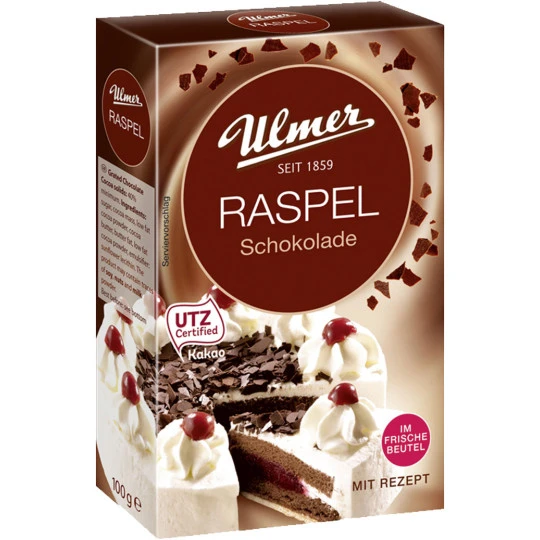 Ulmer Raspel Schokolade 100G 3 Ulmer Raspel Schokolade 100G