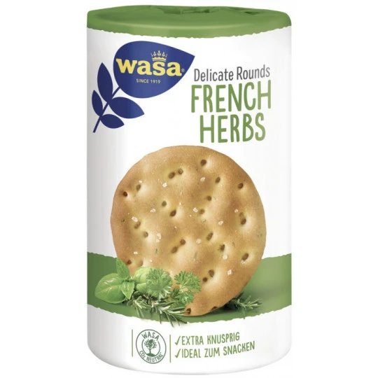 Wasa Delicate Rounds French Herbs 205G 3 Wasa Delicate Rounds French Herbs 205G